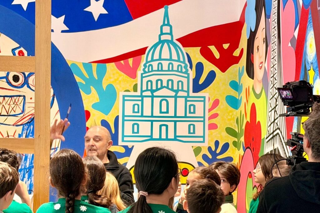 Logo et fresque artistique - Lennen Bilingual School